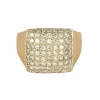 Bague en or jaune et diamants ronds taille brillant