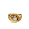 Bague en or jaune et diamant