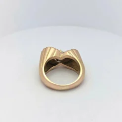 Bague en or jaune et diamant