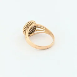 Bague en or jaune et diamant