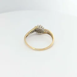 Bague en or jaune et diamants