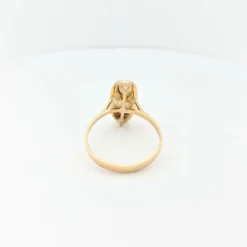 Bague en or jaune et diamants