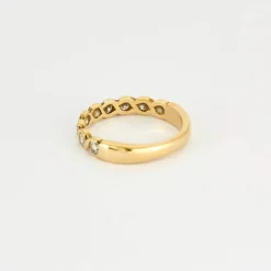 Bague en or jaune et diamants