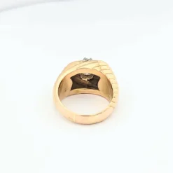 Bague en or jaune et diamant