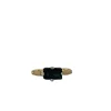 Bague en or jaune et rose avec tourmaline naturelle