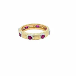 Bague en or jaune et rubis modèle Macri Classica années 60
