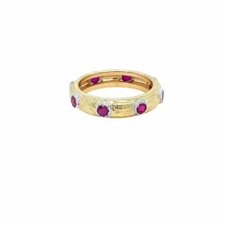Bague en or jaune et rubis modèle Macri Classica années 60