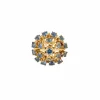 Bague en or jaune et saphirs