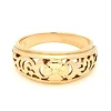 Bague en or jaune filigrané