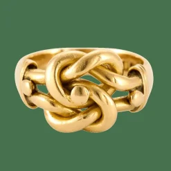Bague en or jaune "Noeuds entrelacés"