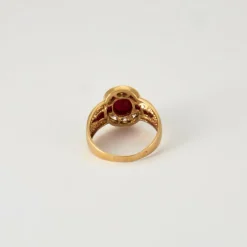 Bague en Or jaune, Rubis & Diamants