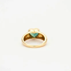 Bague en Or jaune, topaze