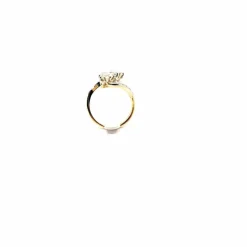 Bague en or, platine et diamants