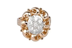 Bague en or rose 18 cts