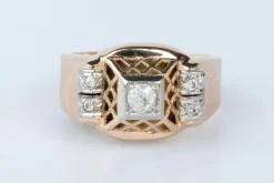 Bague en or rose 18 cts