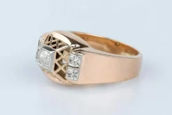 Bague en or rose 18 cts