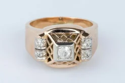 Bague en or rose 18 cts