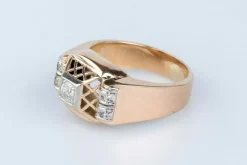 Bague en or rose 18 cts