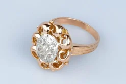 Bague en or rose 18 cts