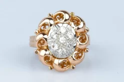 Bague en or rose 18 cts