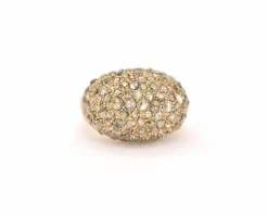 Bague en or rose avec diamants 2,50 ct