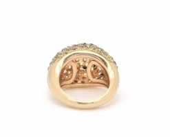 Bague en or rose avec diamants 2,50 ct