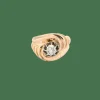 Bague en or rose et diamant