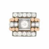 Bague en or rose et diamants ct. 1,40