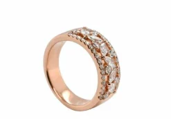 Bague En Or Rose et Diamants