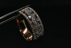 Bague En Or Rose et Diamants