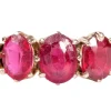 Bague en or rose, rubis