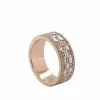Bague En Or Rose Sertie De Diamants Certifiés G-VSI De 1,1 Carat