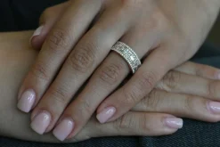 Bague En Or Rose Sertie De Diamants Certifiés G-VSI De 1,1 Carat