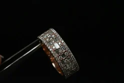 Bague En Or Rose Sertie De Diamants Certifiés G-VSI De 1,1 Carat