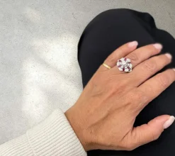 Bague en or rubis et diamant de créateur
