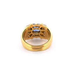 Bague en or saphir des années 80