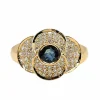 Bague en Or, Saphir et Diamants