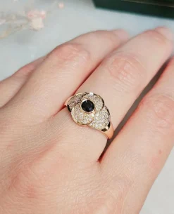 Bague en Or, Saphir et Diamants