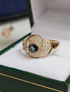 Bague en Or, Saphir et Diamants