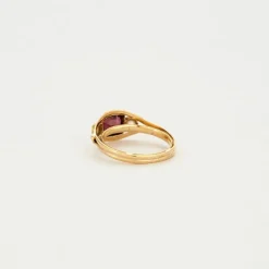 Bague en Or Tourmaline et Perle