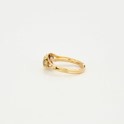 Bague en Or Tourmaline et Perle