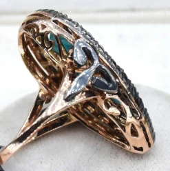 Bague en or turquoise de l’époque victorienne