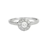 Bague en platine diamants