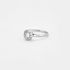 Bague en platine diamants