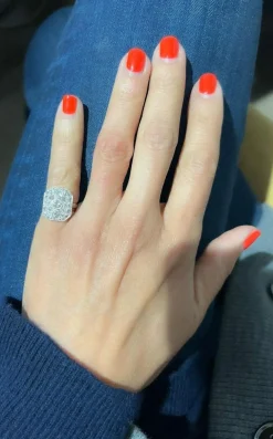 Bague en platine et diamants