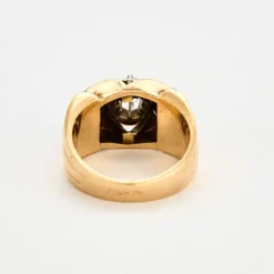 Bague en platine, or et diamants