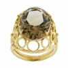Bague en quartz fumé