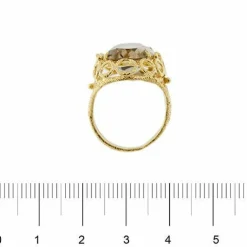 Bague en quartz fumé