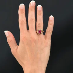 Bague en rubis et or