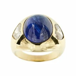 Bague en saphir et diamant